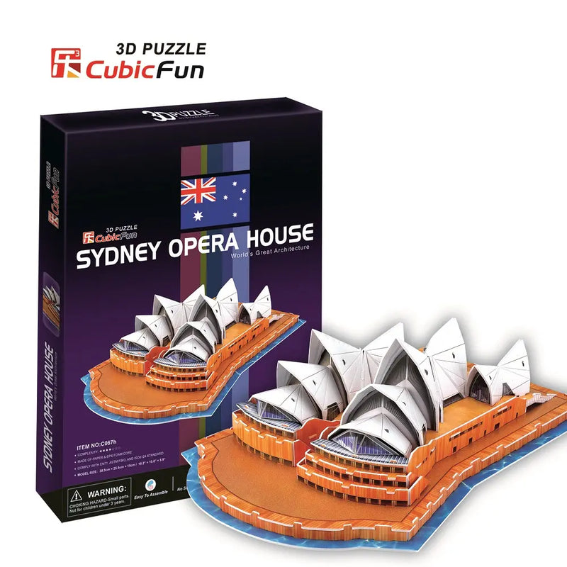 CubicFun 3D Puzzle Sydney Opera House Model Kit C067h