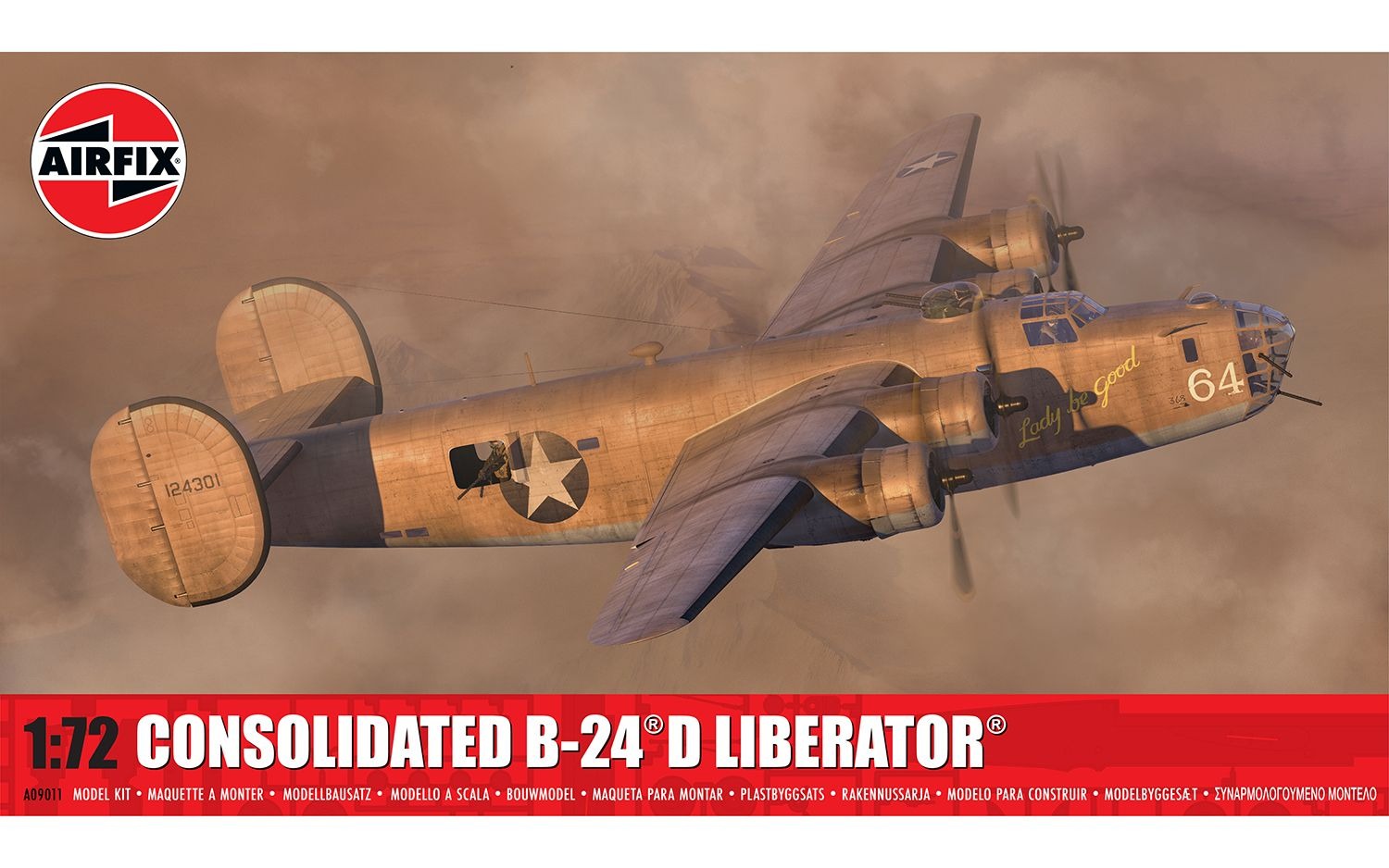 Airfix 1?72 Consolidated B-24 D Liberator model kit A09011