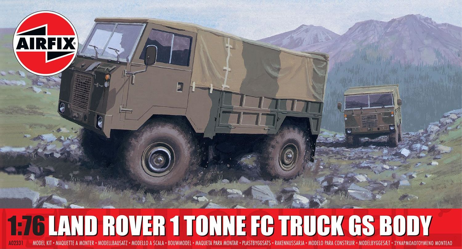 Airfix Land Rover 1 Tonne Fc Truck GS Body 1:76 Model Kit A02331