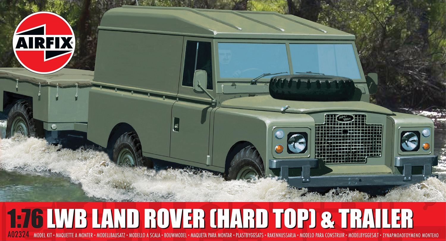 Airfix Model kit of a Land Rover with trailer