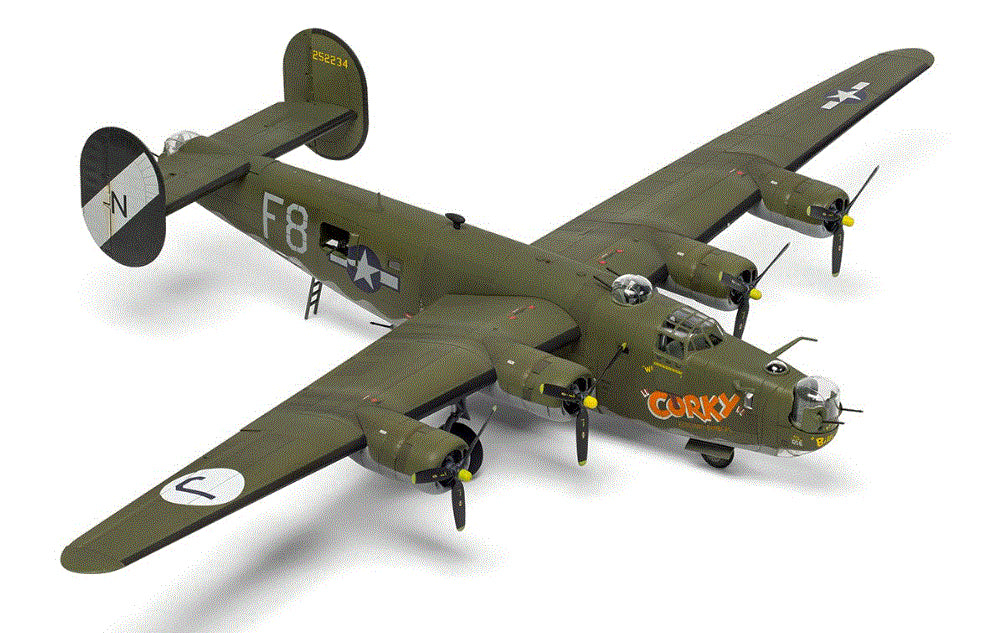Airfix 1/72 scale Consolidated B-24 H Liberator Model Kit A09010 built