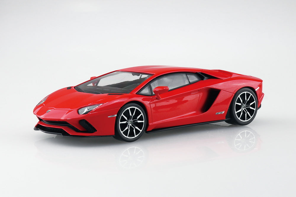 Red Lamborghini model on a white background
