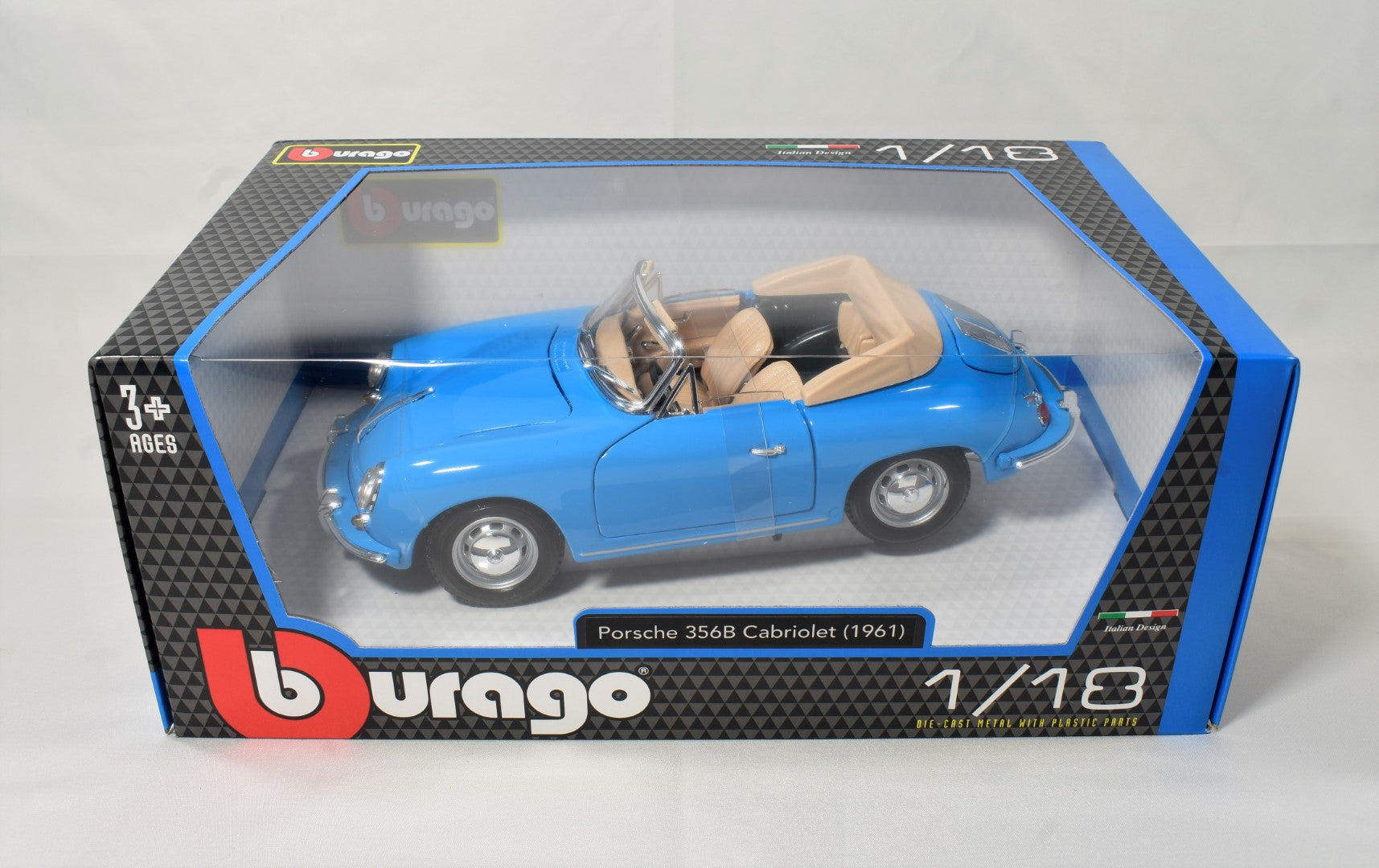bburago porsche 365b 1/18 scale diecast model