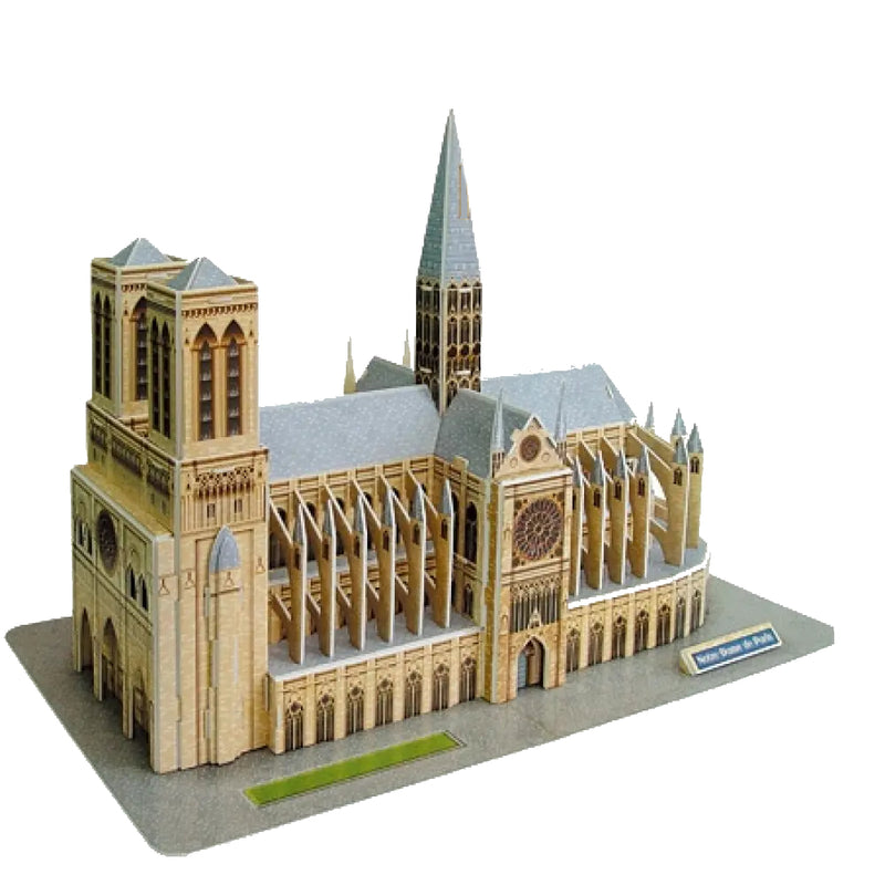CubicFun 3D Puzzle Notre Dame De Paris model kit MC054h built