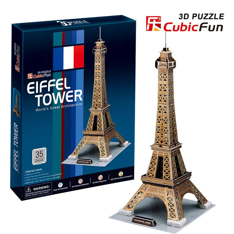 CubicFun 3D Puzzle Jigsaw Eiffel Tower Model C044H