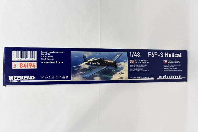 Eduard F6F-3 Hellcat Weekend Edition 1/48 Scale model kit  84194 box