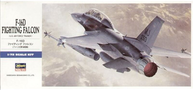 Hasegawa Lockheed Martin F-16D Fighting Falcon 1/72 scale model kit