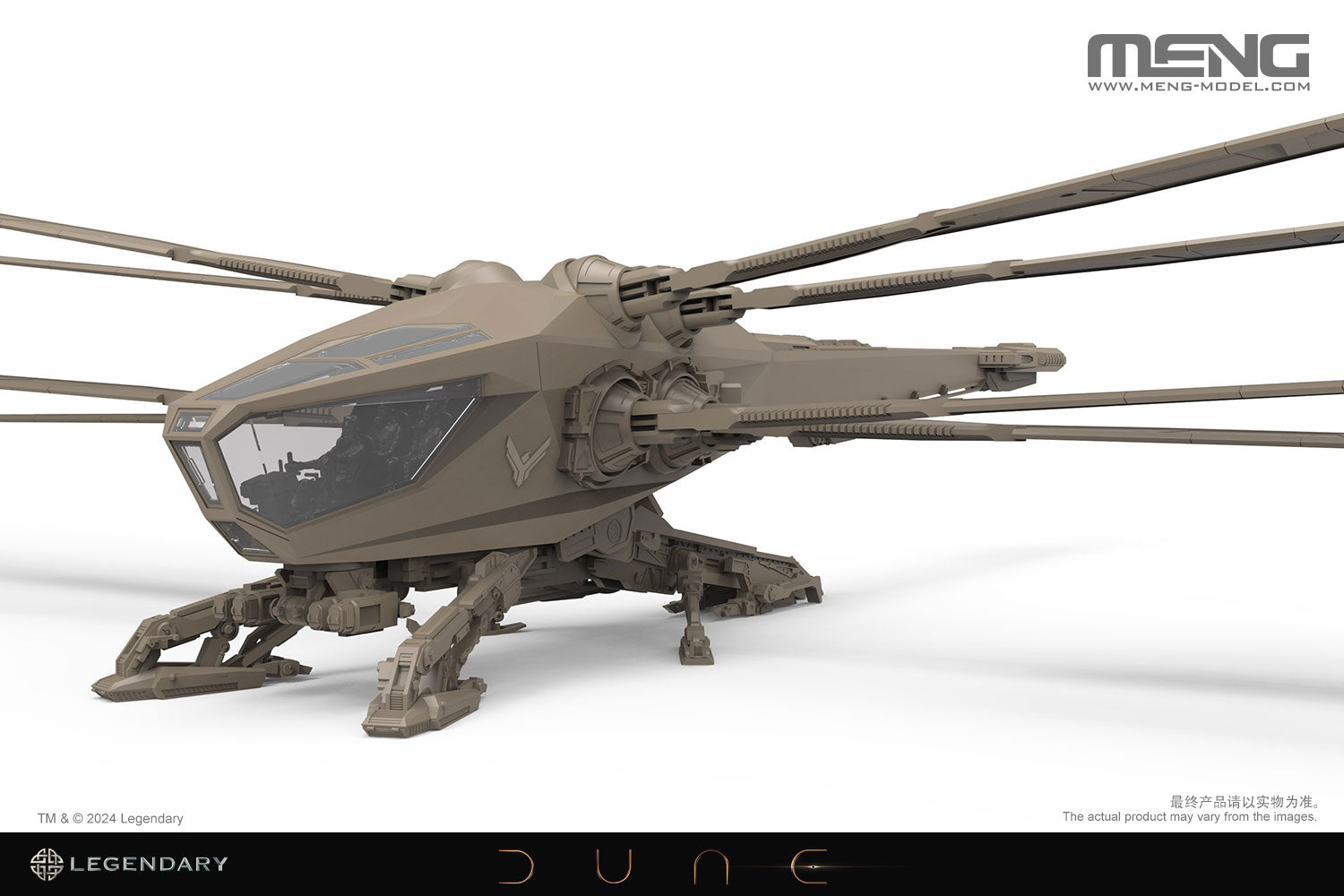 Meng Dune 1/72 Atreides Ornithopter model kit built
