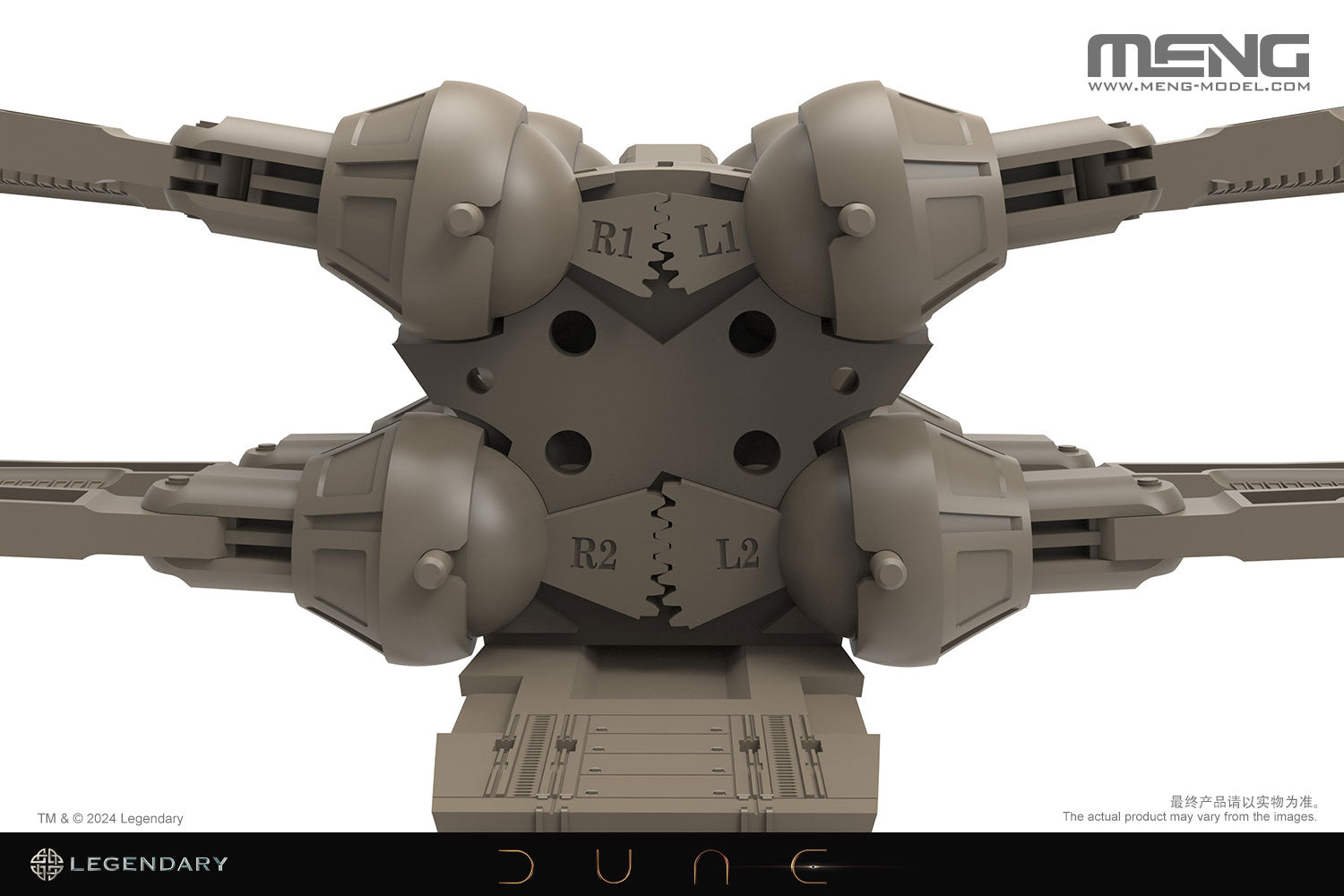 Meng Dune 1/72 Atreides Ornithopter model kit wing mechanism