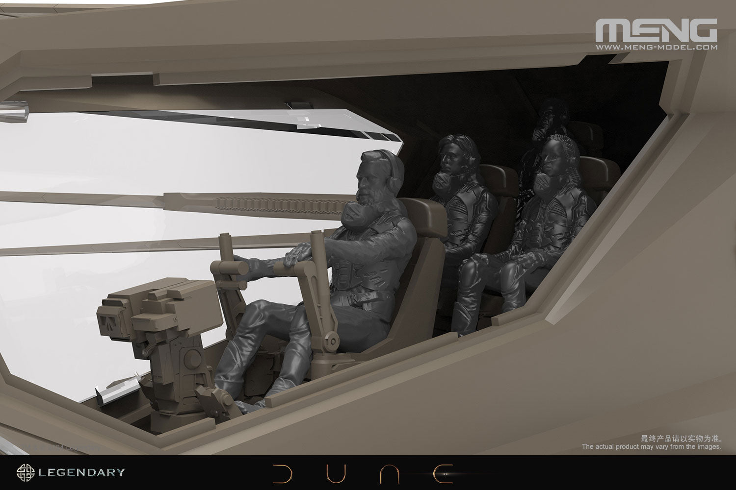 Meng Dune 1/72 Atreides Ornithopter model kit DS-007 crew figures