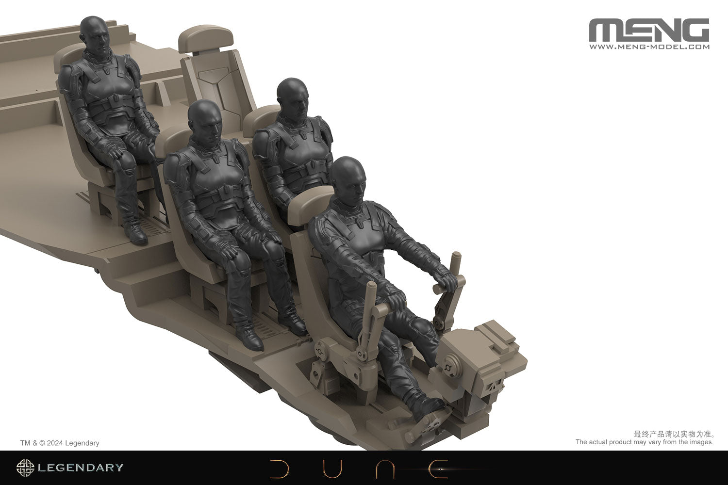 Meng Dune 1/72 Harkonnen Ornithopter model kit DS-009 crew figures