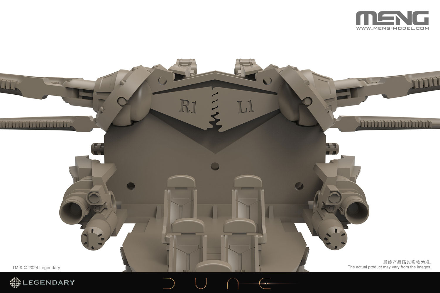 Meng Dune 1/72 Harkonnen Ornithopter model kit wing mechanism
