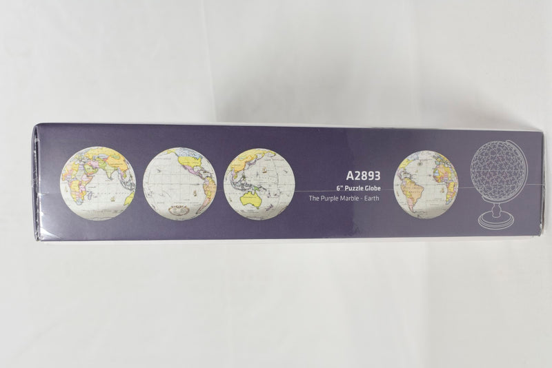 Pintoo Jigsaw Globe with stand The Purple Marble box side