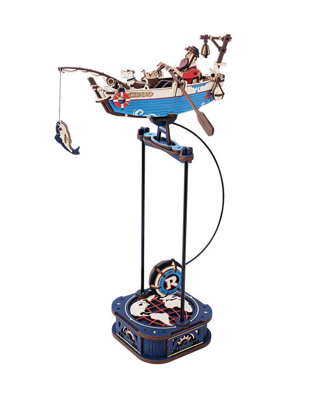 Rokr Gravity Swing Ocean Fisher Wooden Model Kit MCD02