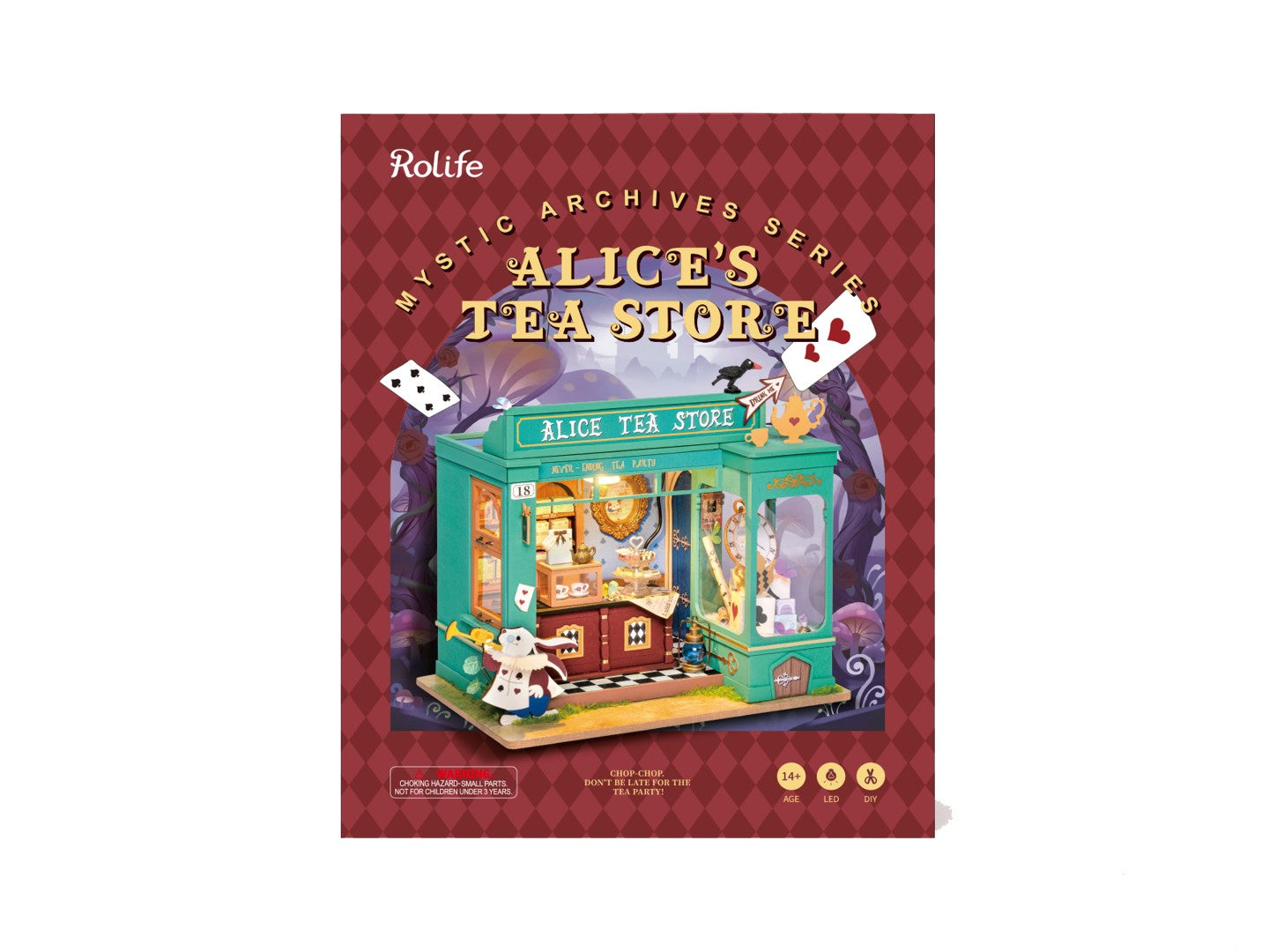 Rolife DIY Miniature House Alice's Tea Store model kit DG156 box