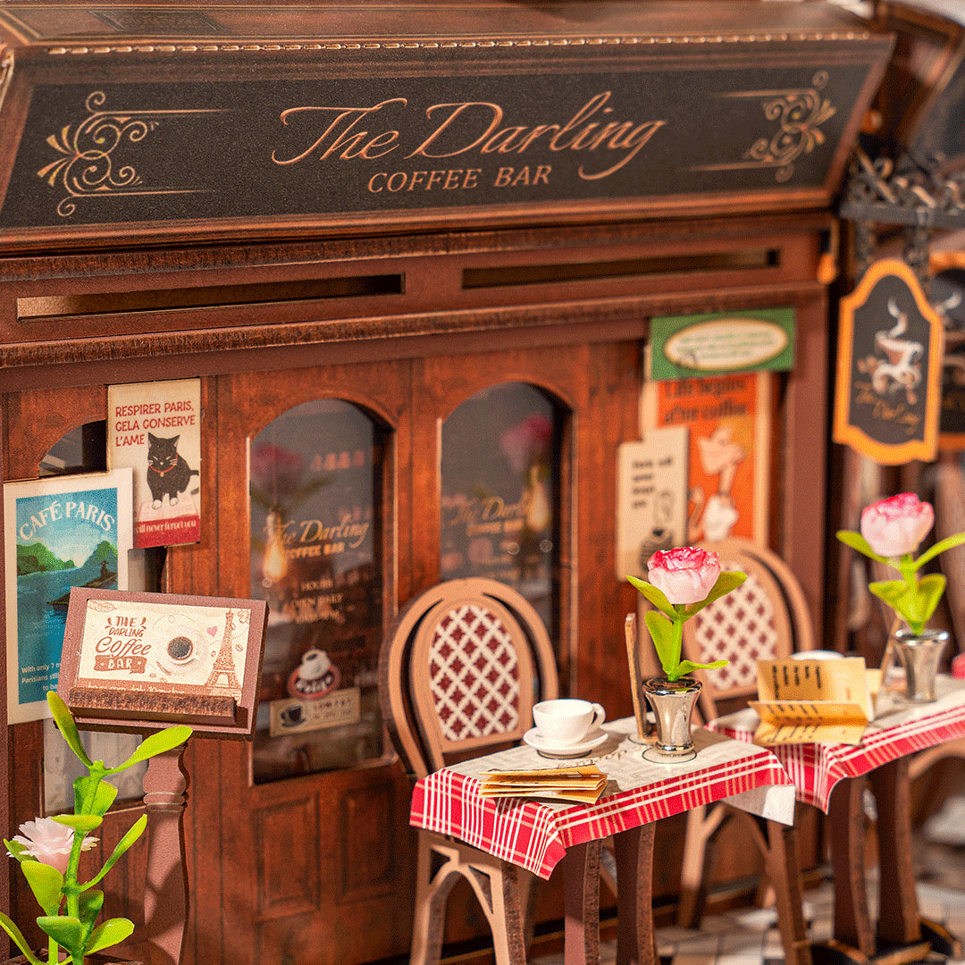 Rolife Book Nook Arcade Dating TGB10 coffee bar