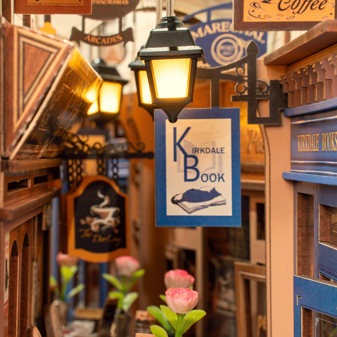 Rolife Book Nook Arcade Dating TGB10 book sign