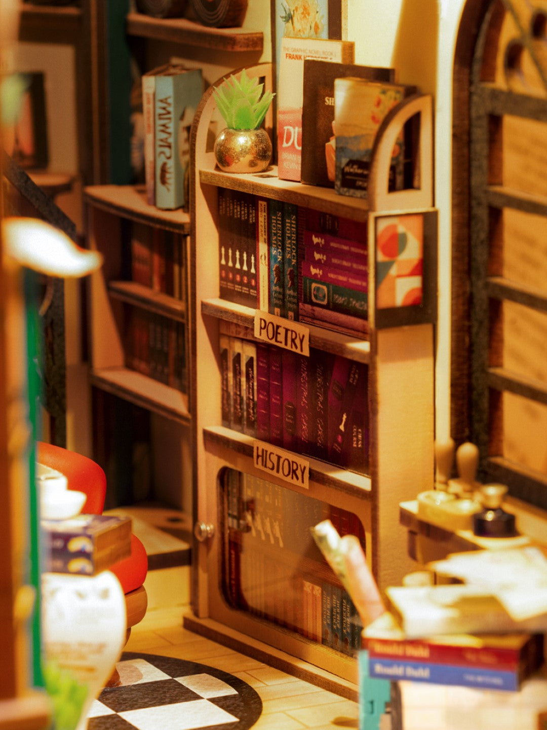 rolife book nook wonderland bookstore book shelf