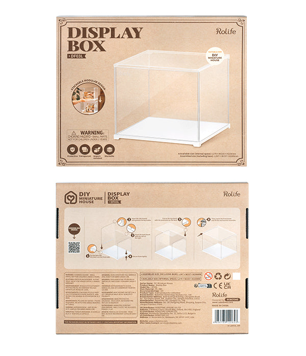 rolife diy miniature house display box df03l box