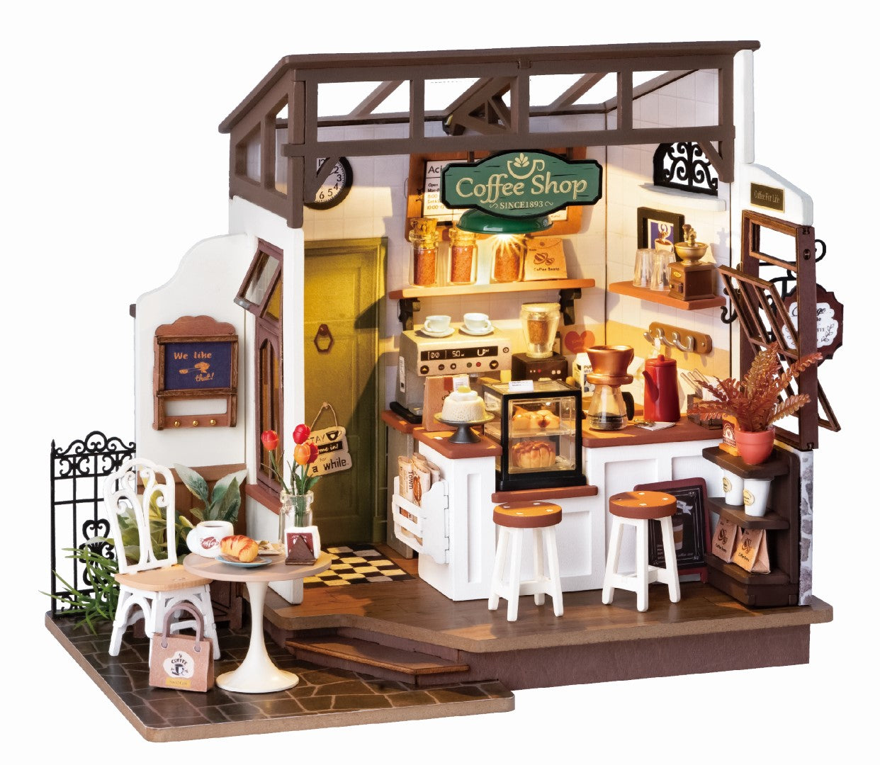 Rolife DIY Minature House No.17 Cafe Model Kit DG162