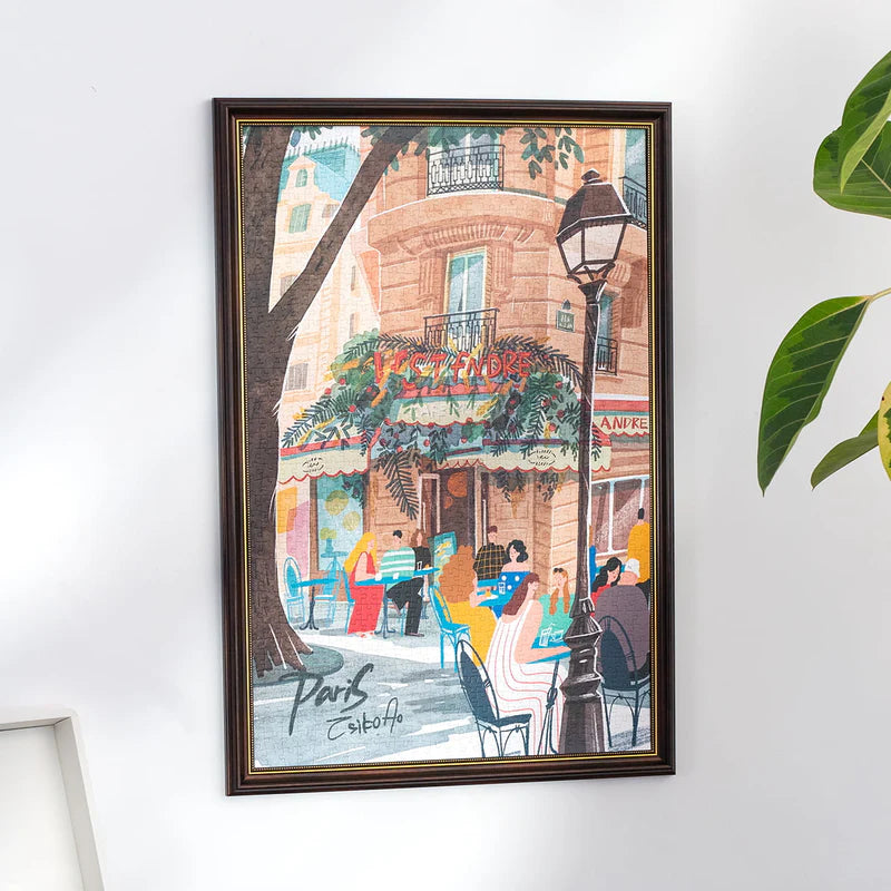 Rolife Joypiece Jigsaw Leisure in Paris 1000 PCS puzzle PT004 framed