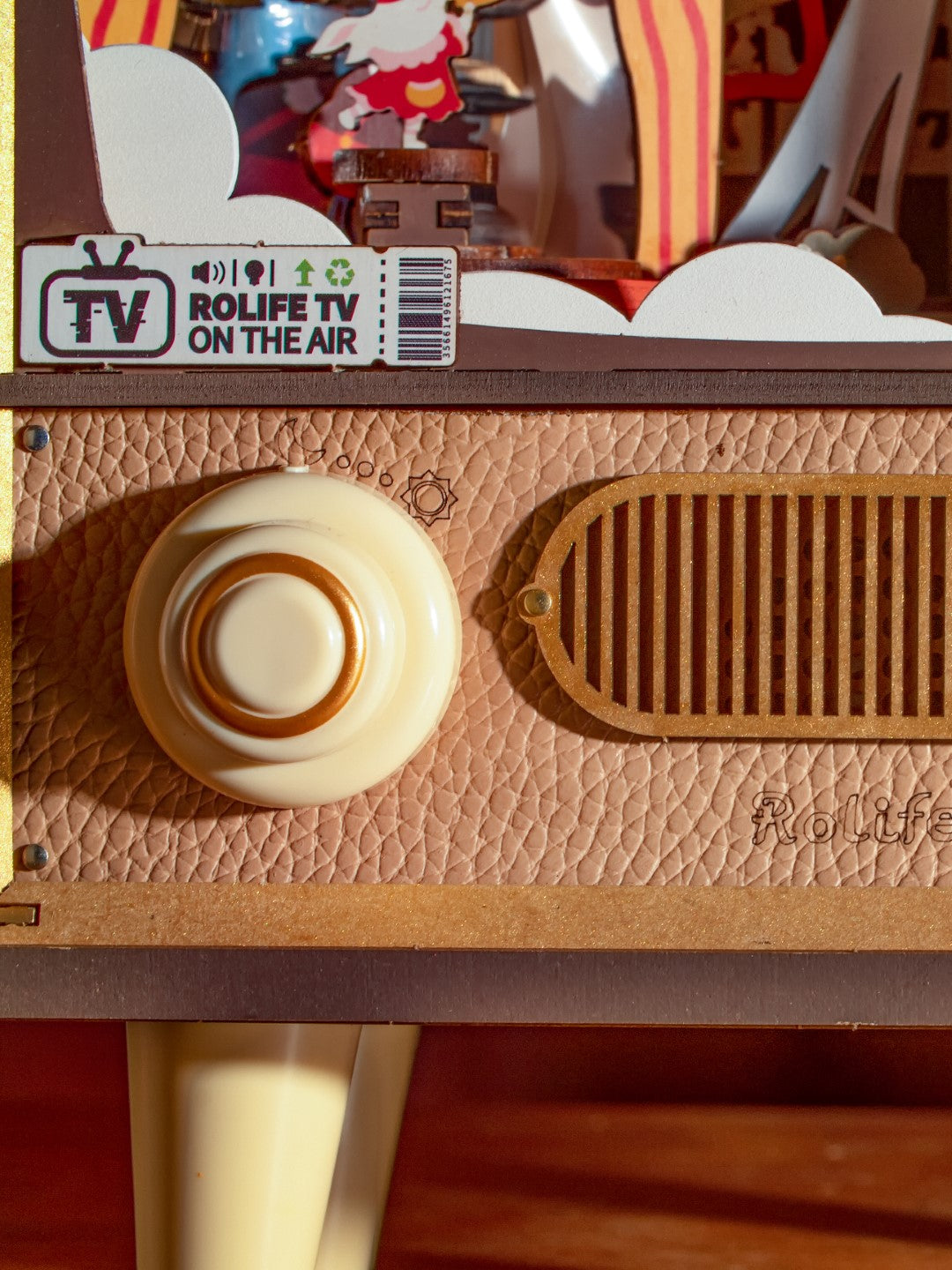 Rolife Sunset Carnival Music Box Wooden Model Kit AMT01 controls