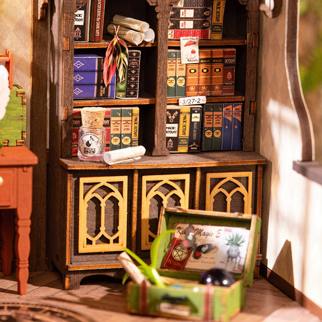 Rolife The Magic Study DIY Miniature house model kit DG166 bookcase