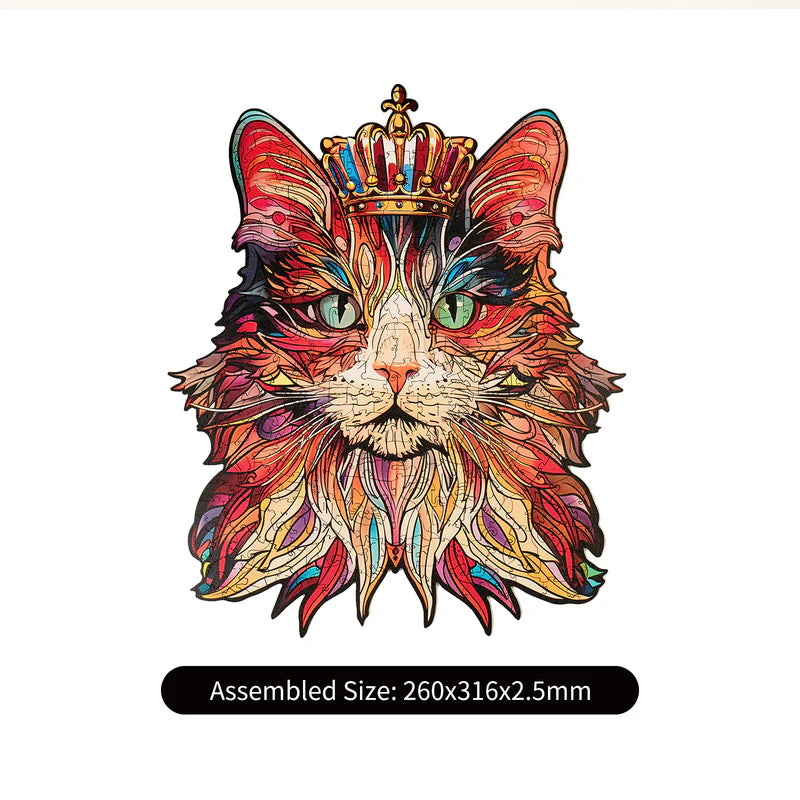 Rowood Cat King 200pcs Irregular Jigsaw Puzzle TA002 dimensions