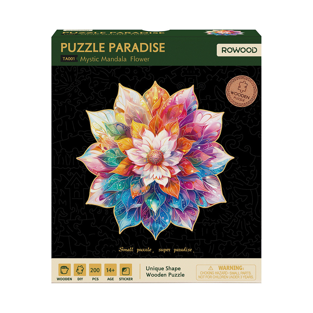 Rowood Jigsaw Mystic Mandala Flower 200pcs Puzzle TA001 box