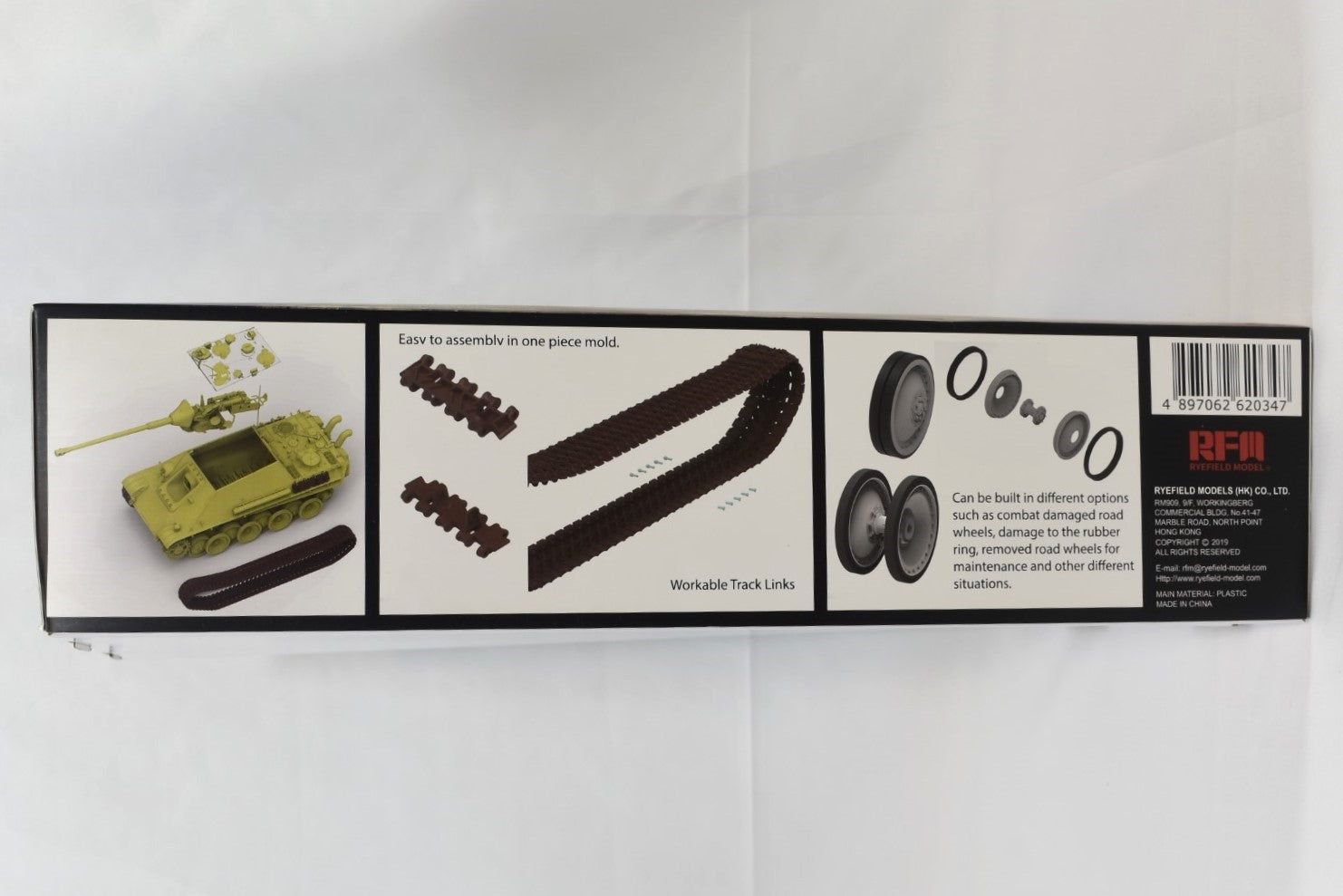 Ryefield Model Jagdpanther G2 1/35 Scale Tank Plastic Model Kit track links