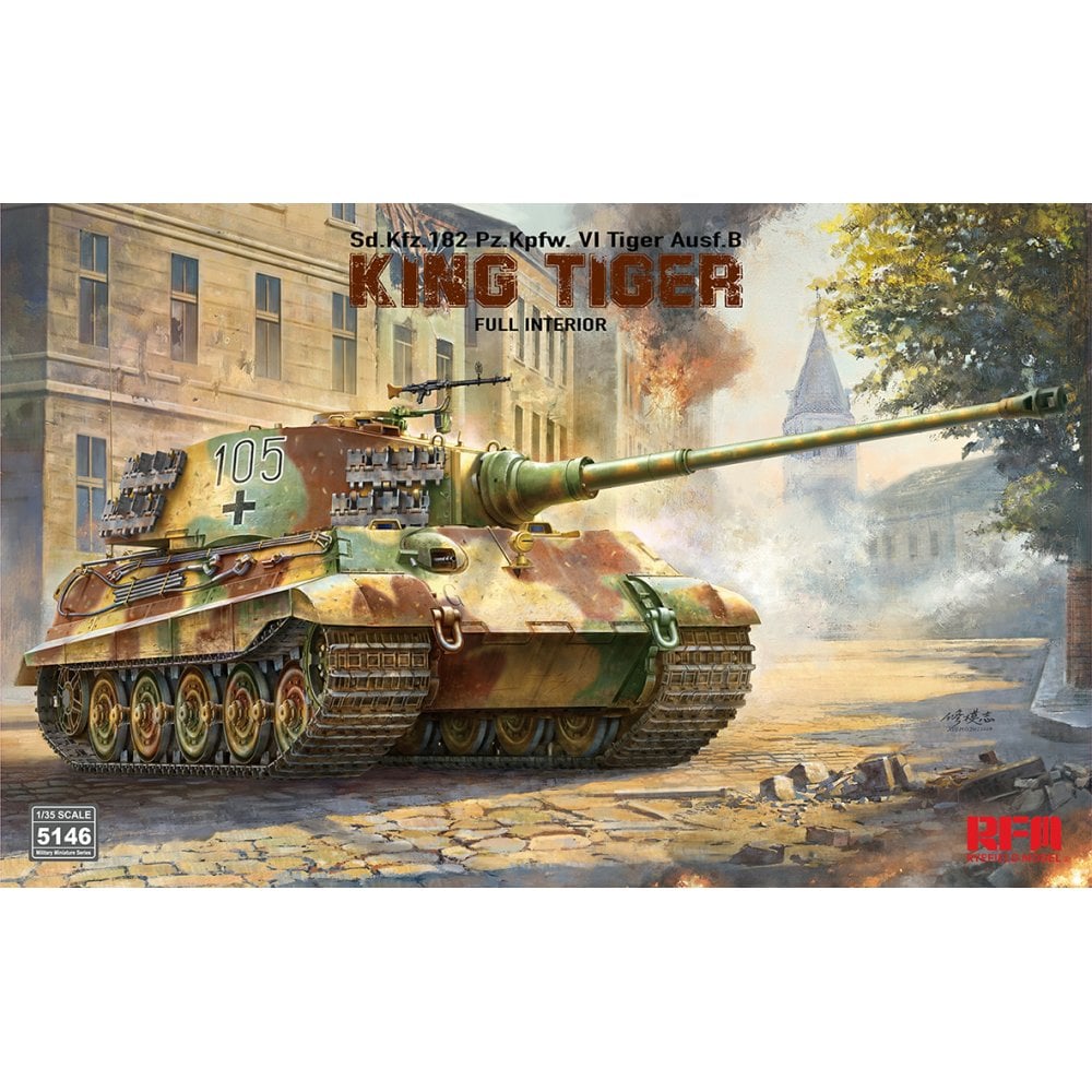 Ryefield Model 5146 King Tiger Sd.Kfz.182 Pz.Kpfw. VI Tiger Ausf.B 1/35 Kit