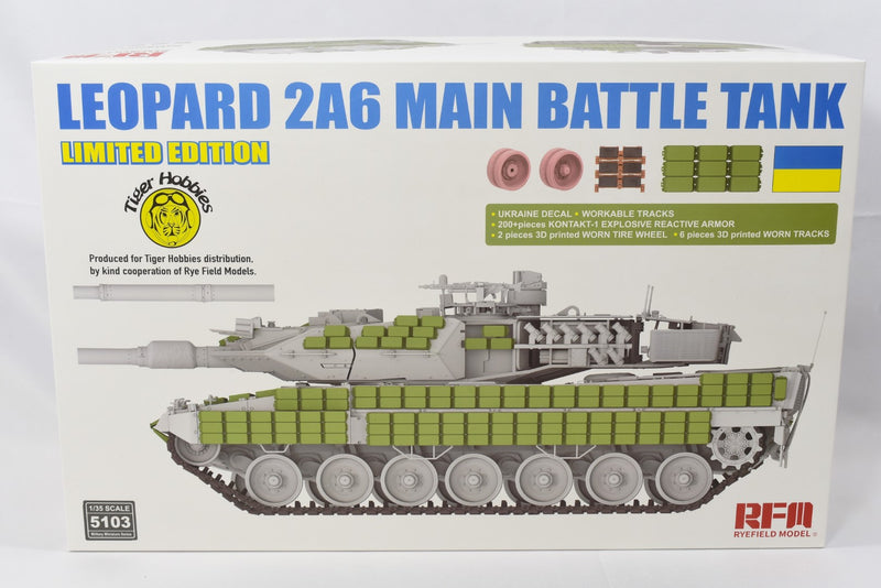 Ryefield Model Leopard 2A6 Main Battle Tank 1/35 scale model kit 5103