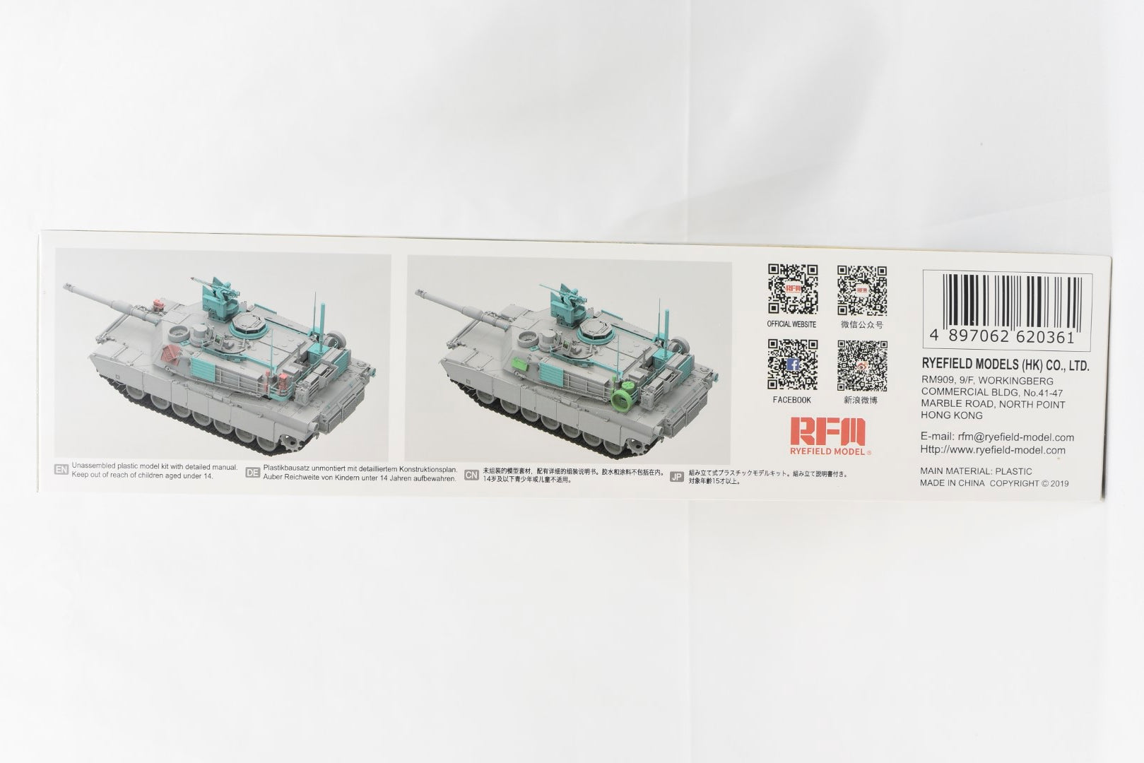 Ryefield Model M1A2 SEP V2 Abrams US MBT 1:35 Scale Kit 5029 box