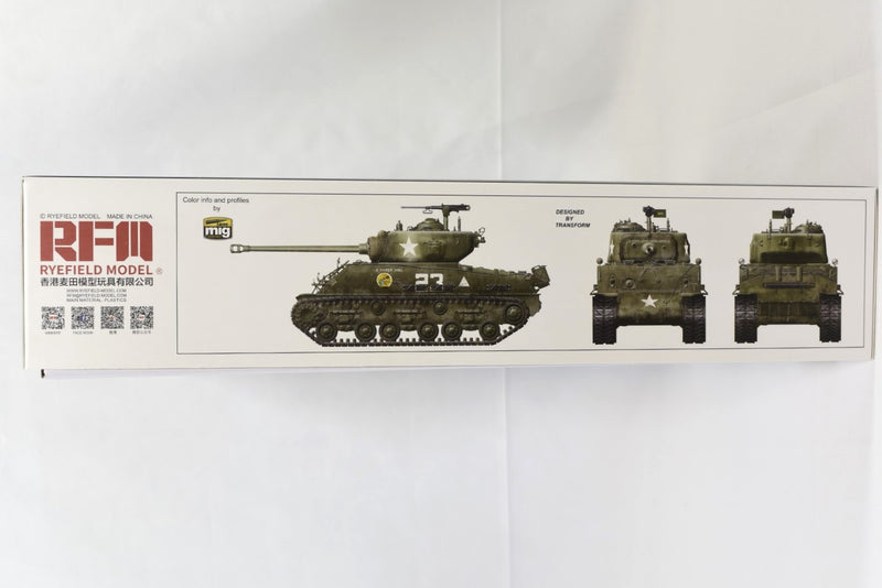 Ryefield Model M4 Sherman US Medium Tank Easy Eight 1/35 Scale Model Kit colour profiles