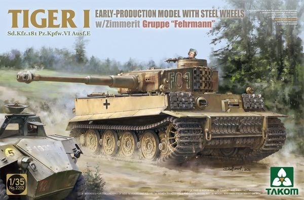 Takom 1/35 scale Tiger I Early Production Model Kit 2202