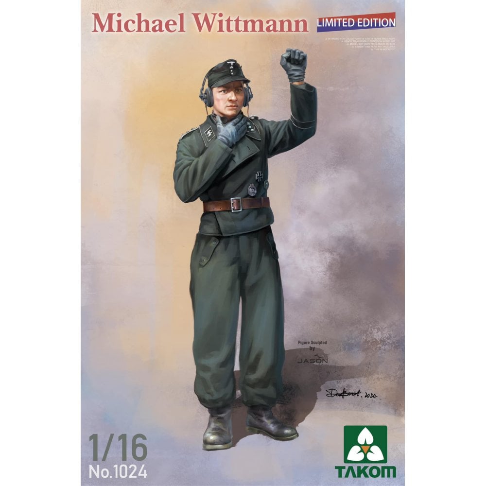 Takom Tiger 1 Big Box 2 Kits 2195W + 1/16 Michael Wittmann Figure