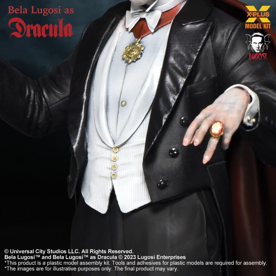 XPlus Model Kit Bela Lugosi as Dracula 1/8 scale vest option 2