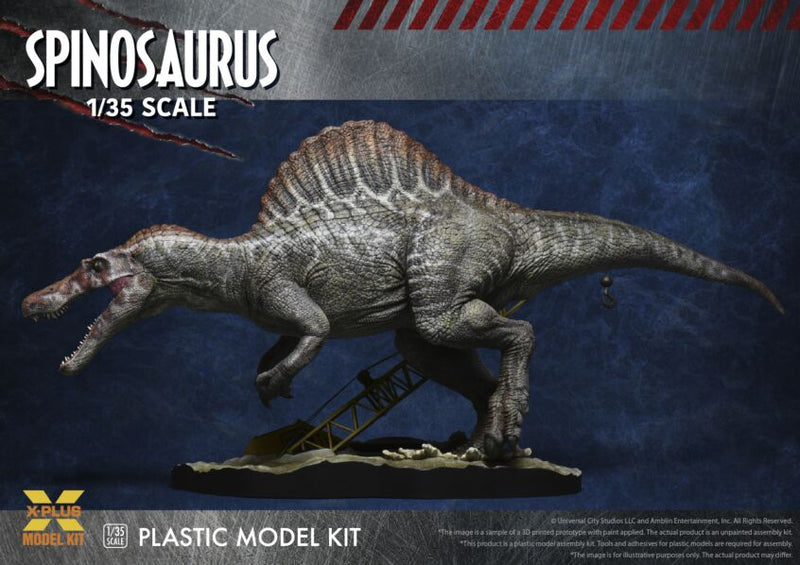 X-Plus Models 1/35 scale Spinosaurus Jurassic Park 3 Plastic Model kit left side