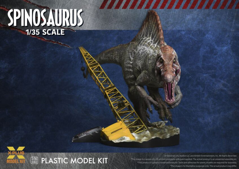 X-Plus Models 1/35 scale Spinosaurus Jurassic Park 3 Plastic Model kit front
