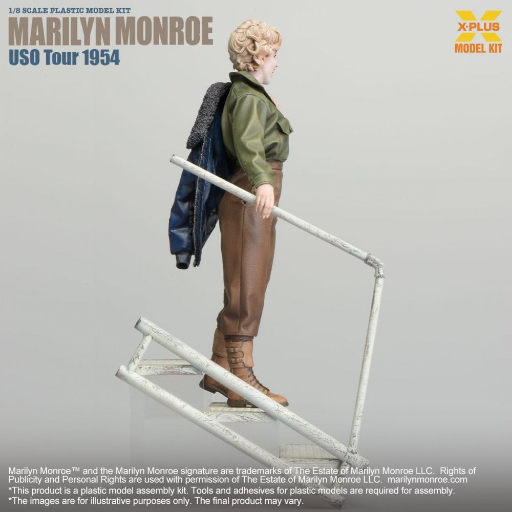 X-Plus Models Marilyn Monroe USO Tour 1954 1/8 scale model kit side view