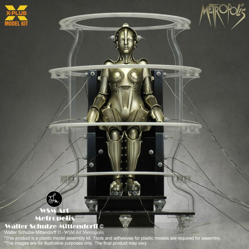 X-Plus Models Metropolis Machinenmensch Maria Seated Version 1/8 scale model kit