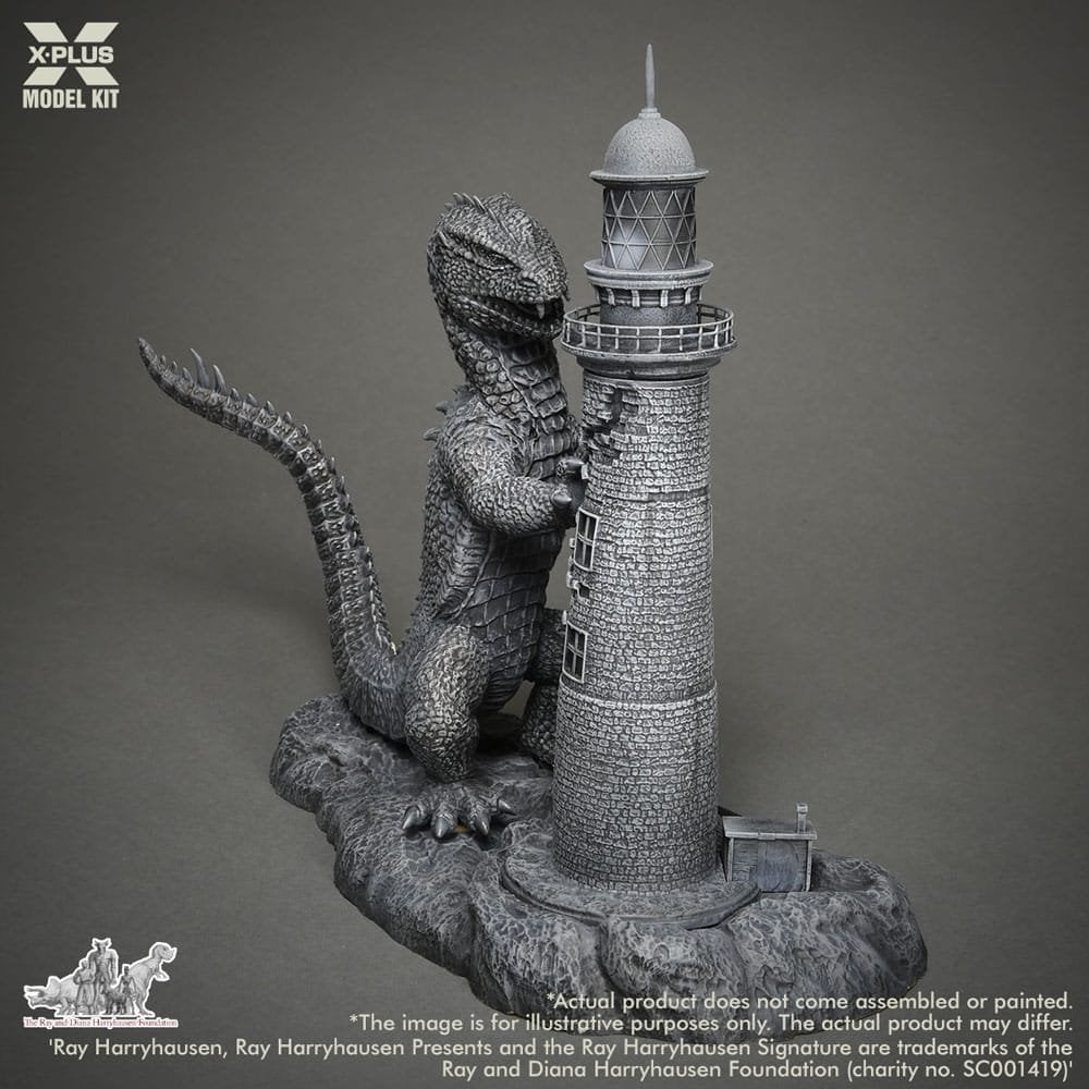 X-Plus Rhedosaurus The Beast From 20,000 Fathoms Model Kit lighthouse