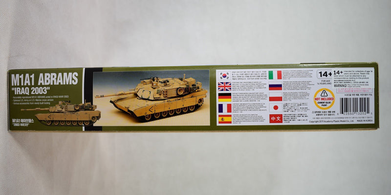 Academy M1A1 Abrams Tank Model side