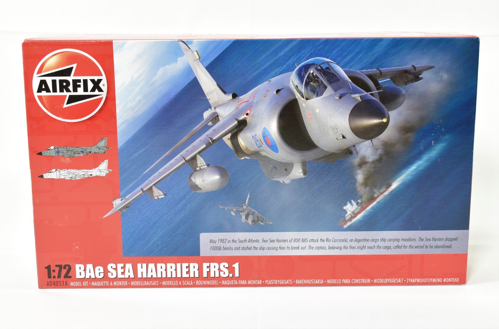 Airfix BAe Sea Harrier 1:72 Scale Model 04051A