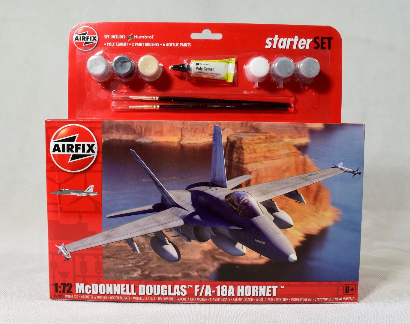 Kit Iniciación Maqueta Avión McDonnell Douglas F-18A Hornet Airfix –