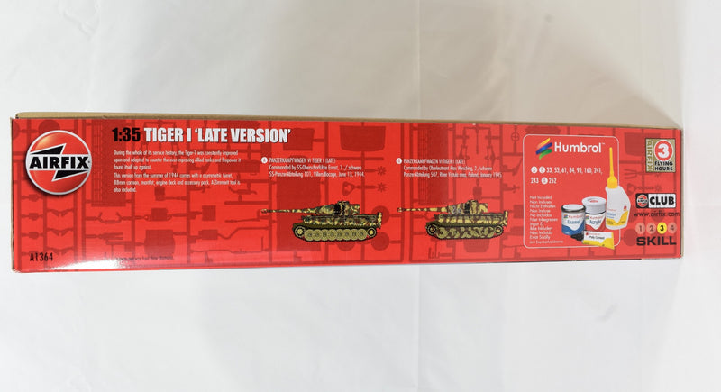 Airfix Tiger I Late Version 1/35 Model Tank side