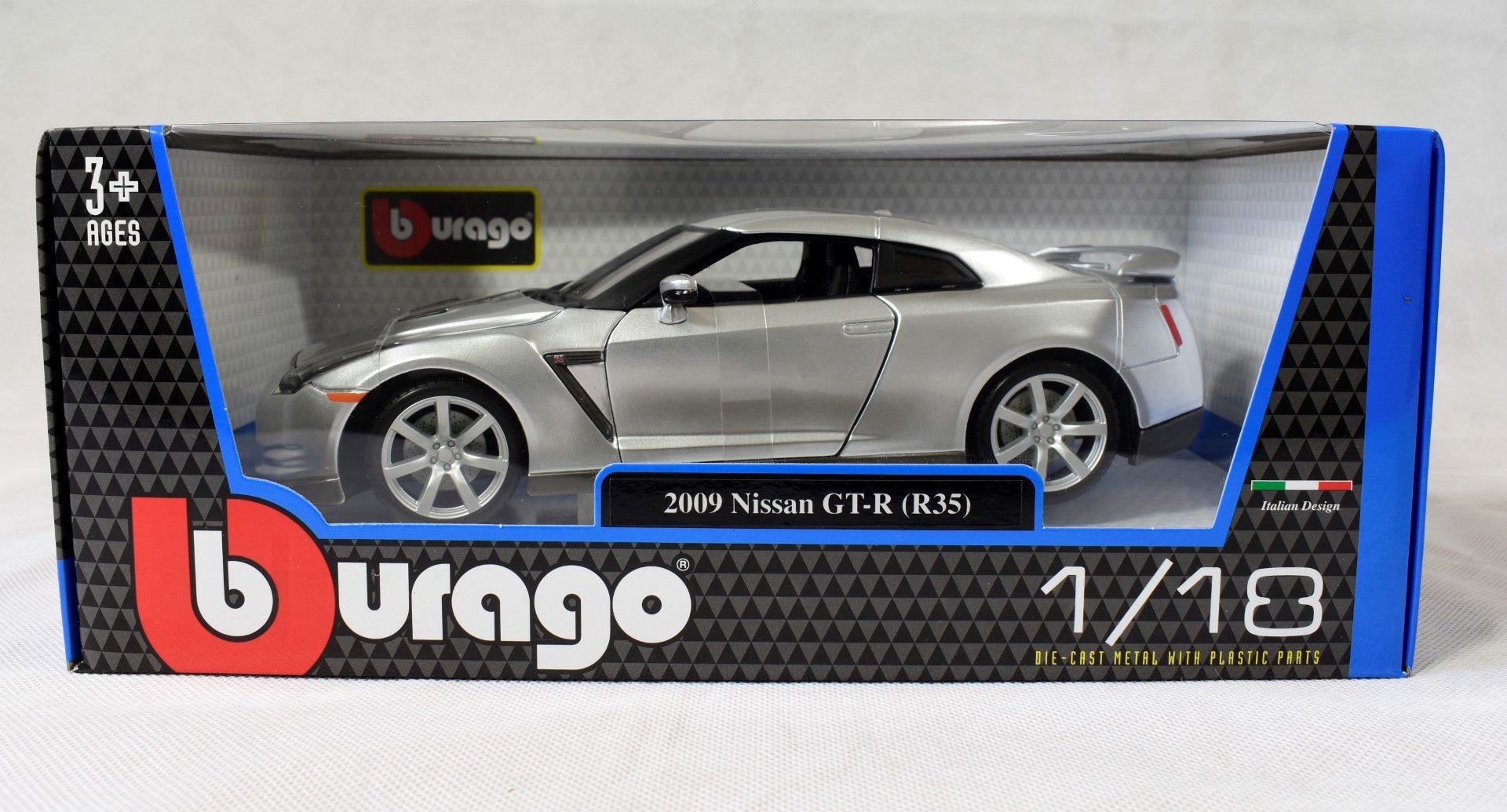 Burago 1:18 2009 Nissan GT-R (R35), Silver