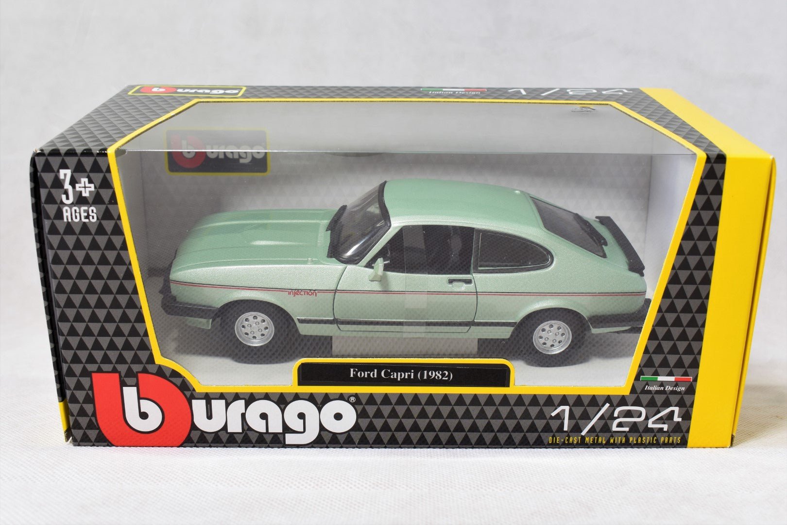 Bburago Ford Capri 1/24 Bburago Ford Capri '82 Vert 1:24 - Maquette De Bburago Ford Capri 1/24 Bburago Ford Capri '82 Vert 1:24 - Maquette De