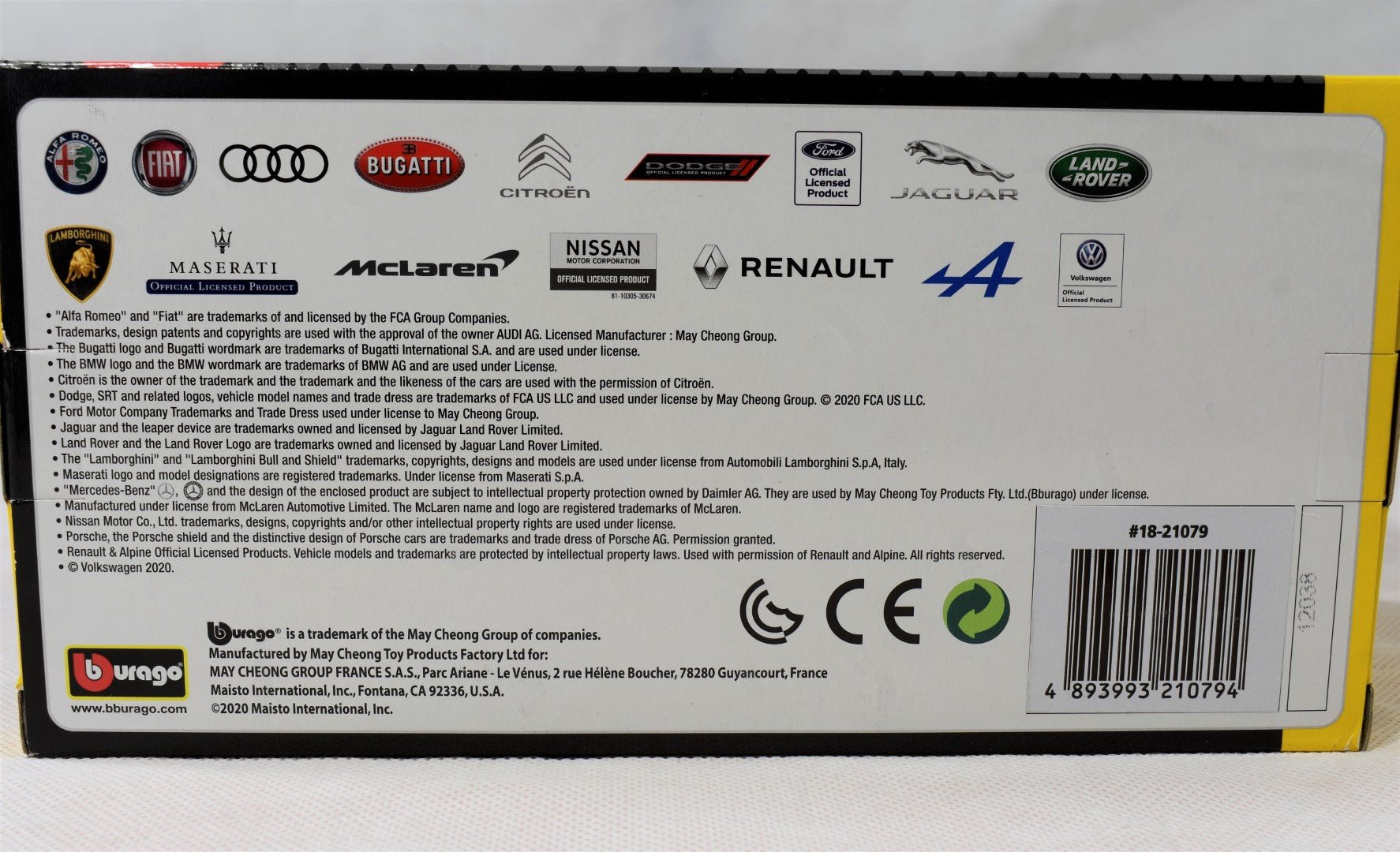 Bburago Lamborghini Aventador SV Coupe 1/24 Diecast box