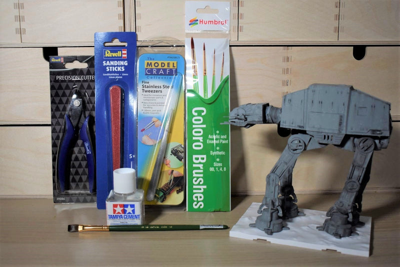 Bowfell Models Plastic Model kit beginners tool set with AT-AT Model